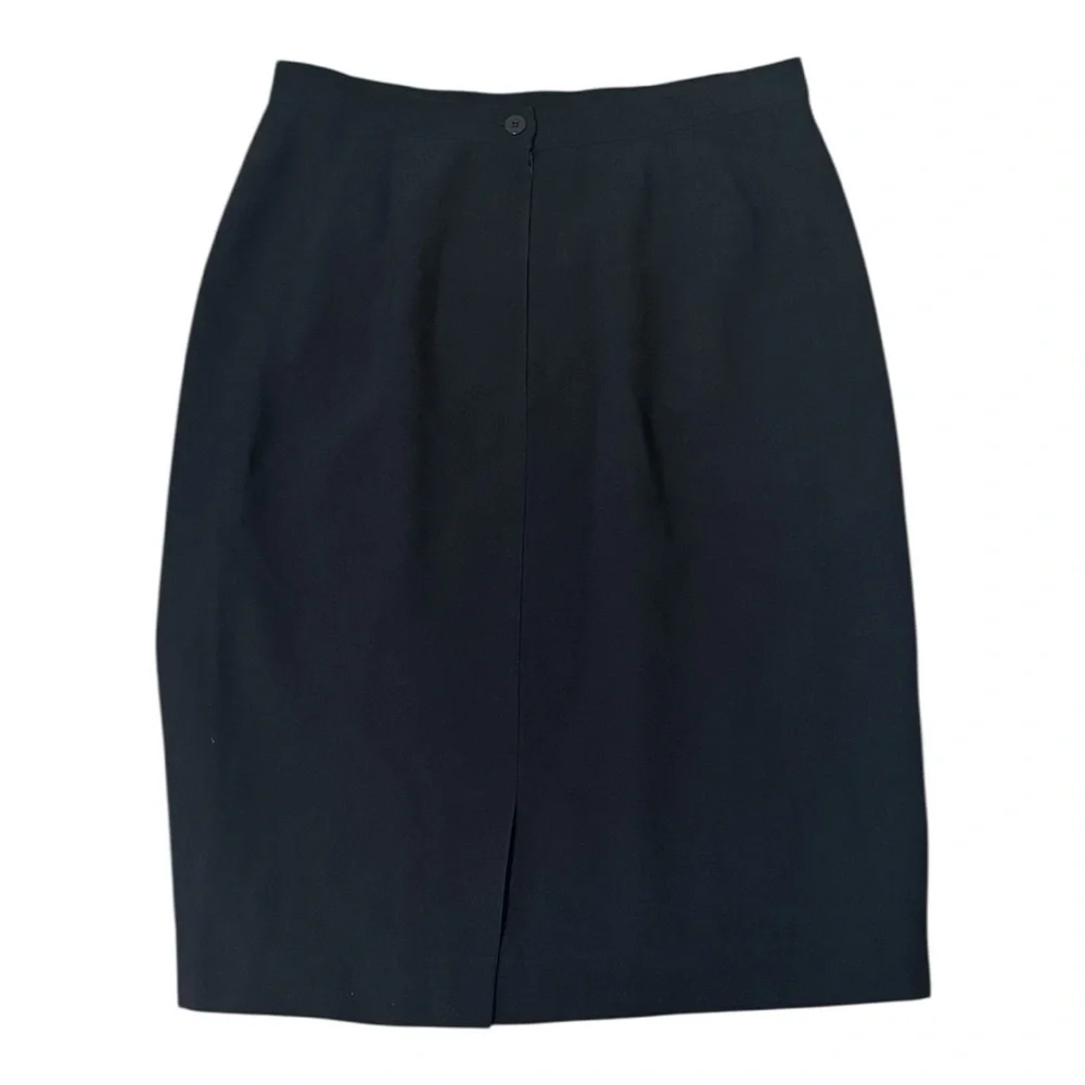 Vintage Giorgio Armani Le Collezioni Black Skirt‎ Work Business Suit Size 46 12